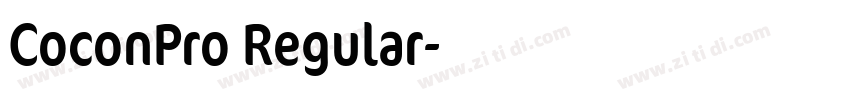 CoconPro Regular字体转换
